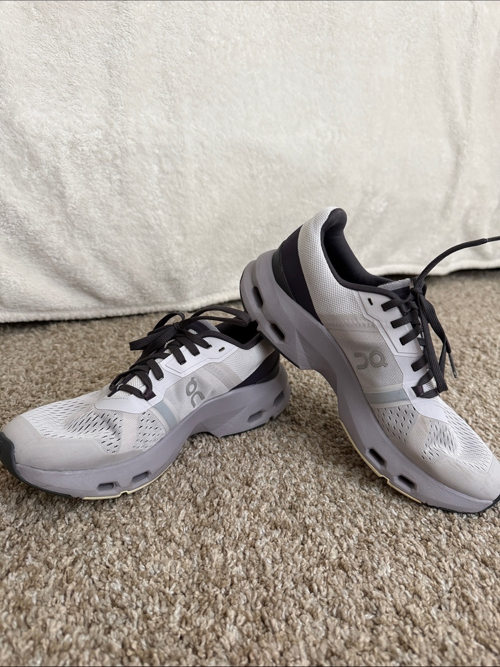 On Running Women's Cloudpulse Sneakers in White and Black